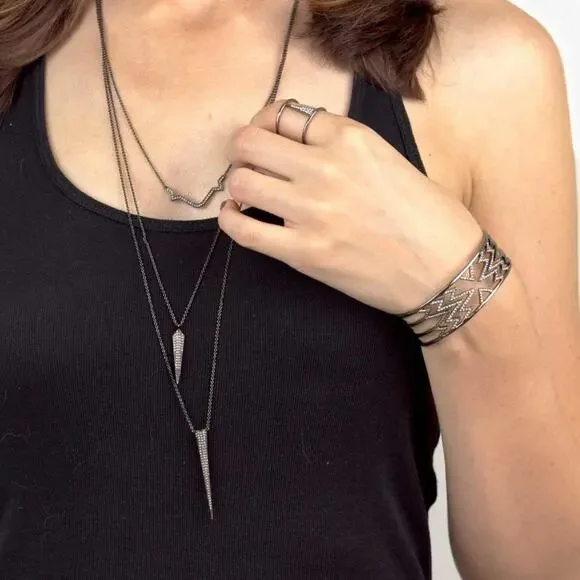 Stella & Dot Seine Geometric Adjustable Ring - Picture 3 of 5